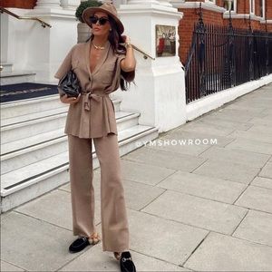 ZARA Taupe Two Piece Set NWT 🔥